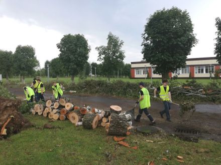 11.07.2025 работники ОАО"Зенит" продолжают бороться с последствиями стихии!