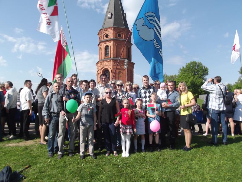 Участие работников в праздничных мероприятиях на Буйничском поле 9 мая 2018